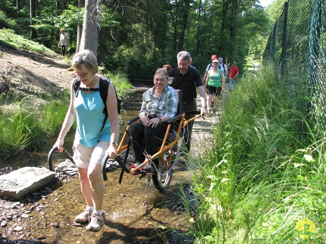 randonnée sportive avec joëlettes, Habay-la-Neuve, 2013