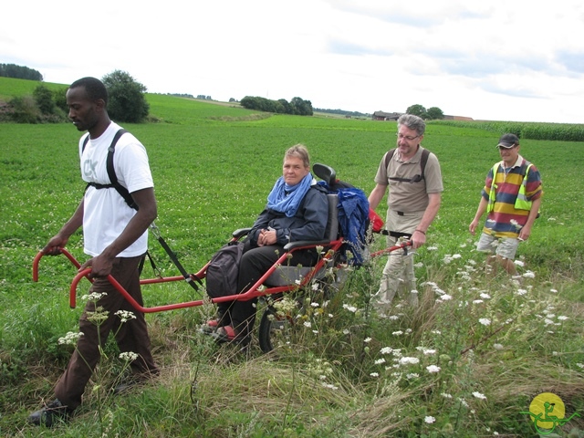 randonnée sportive avec joëlettes, Ronquières, 2013