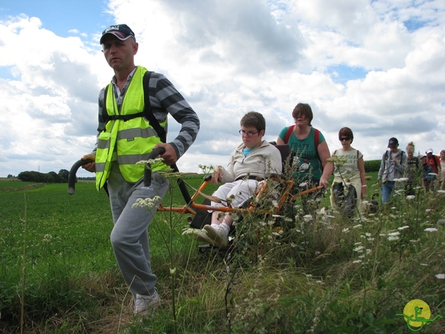 randonnée sportive avec joëlettes, Ronquières, 2013