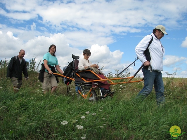 randonnée sportive avec joëlettes, Ronquières, 2013