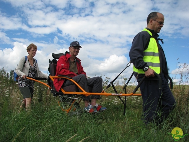 randonnée sportive avec joëlettes, Ronquières, 2013