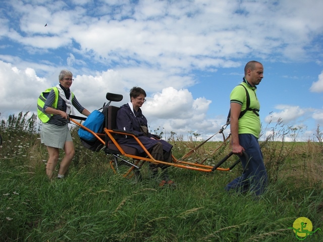 randonnée sportive avec joëlettes, Ronquières, 2013