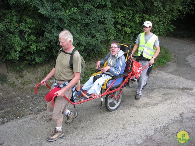 randonnée sportive avec joëlettes, Ronquières, 2013