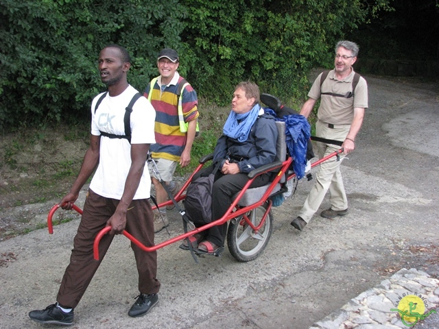 randonnée sportive avec joëlettes, Ronquières, 2013