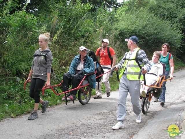 randonnée sportive avec joëlettes, Ronquières, 2013