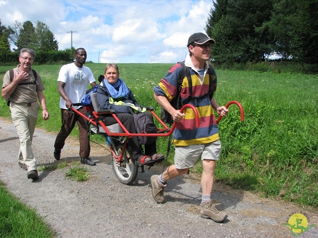 randonnée sportive avec joëlettes, Ronquières, 2013