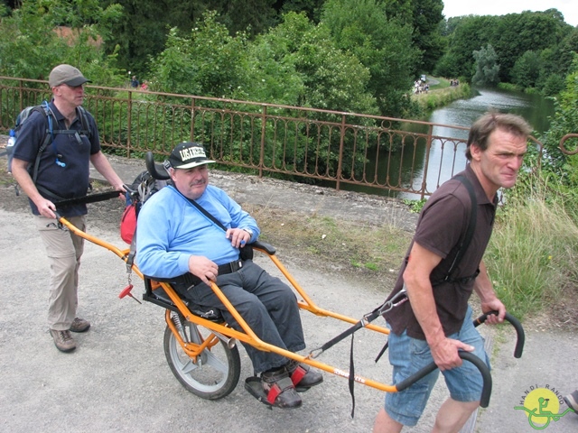 randonnée sportive avec joëlettes, Ronquières, 2013