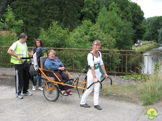 randonnée sportive avec joëlettes, Ronquières, 2013