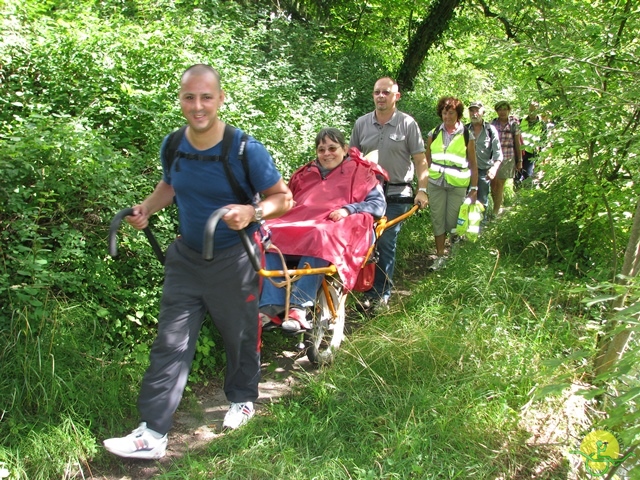 randonnée sportive avec joëlettes, Ronquières, 2013