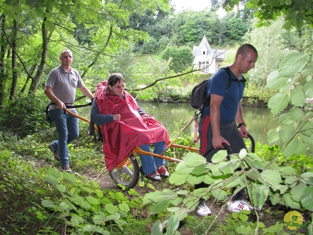 randonnée sportive avec joëlettes, Ronquières, 2013