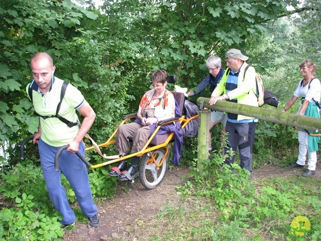 randonnée sportive avec joëlettes, Ronquières, 2013