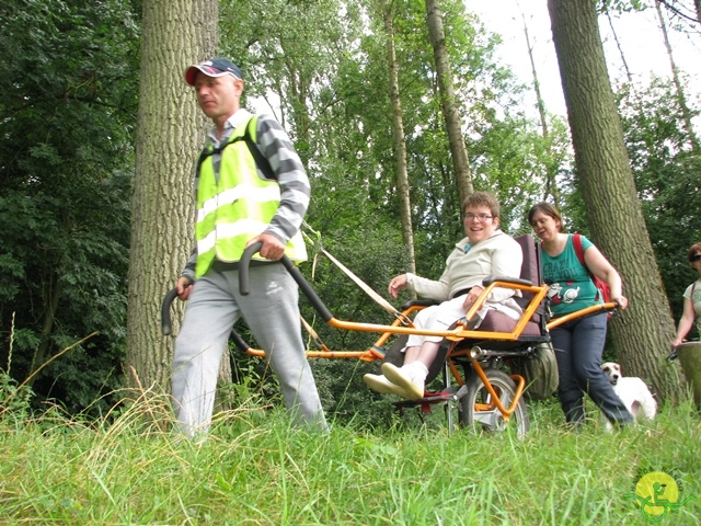 randonnée sportive avec joëlettes, Ronquières, 2013