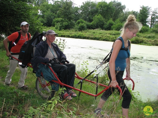 randonnée sportive avec joëlettes, Ronquières, 2013