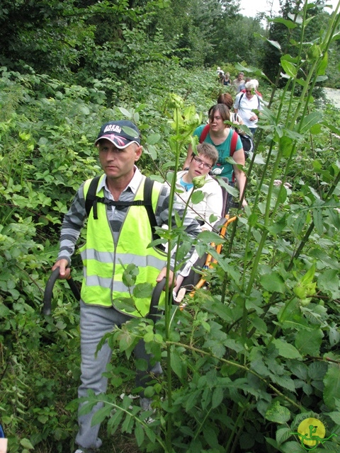 randonnée sportive avec joëlettes, Ronquières, 2013