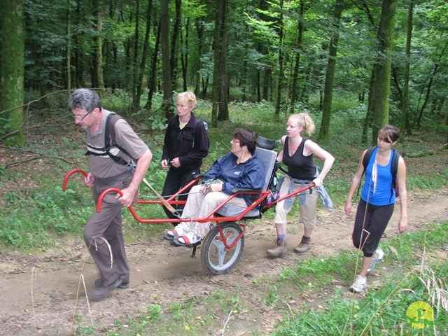 randonnée sportive avec joëlettes, Virton, 2013