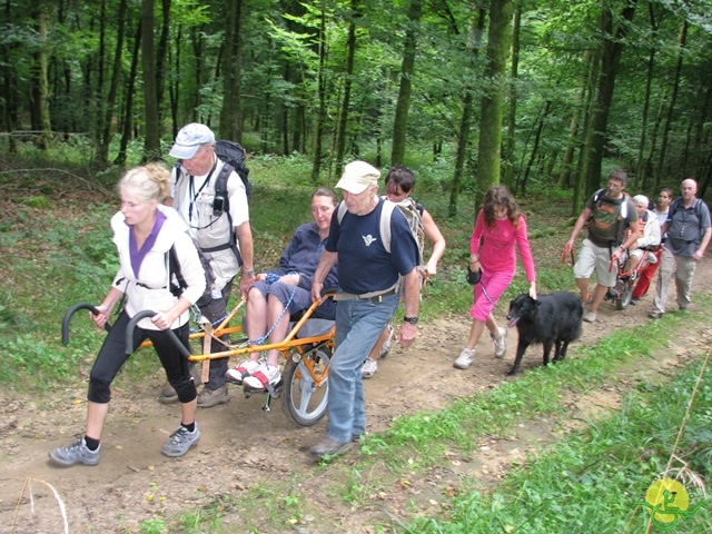 randonnée sportive avec joëlettes, Virton, 2013