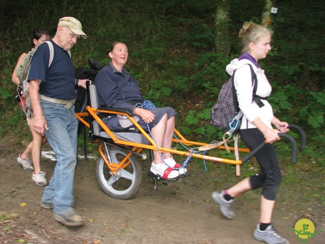 randonnée sportive avec joëlettes, Virton, 2013