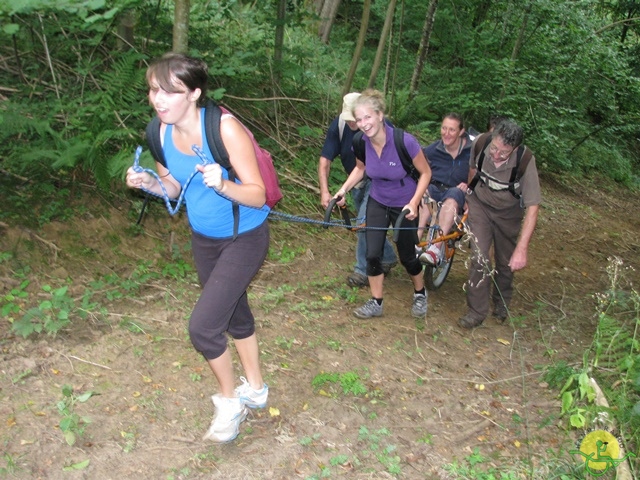 randonnée sportive avec joëlettes, Virton, 2013