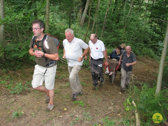 randonnée sportive avec joëlettes, Virton, 2013