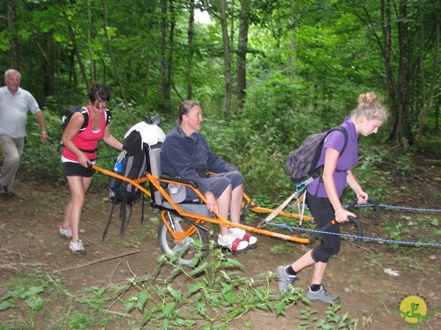 randonnée sportive avec joëlettes, Virton, 2013