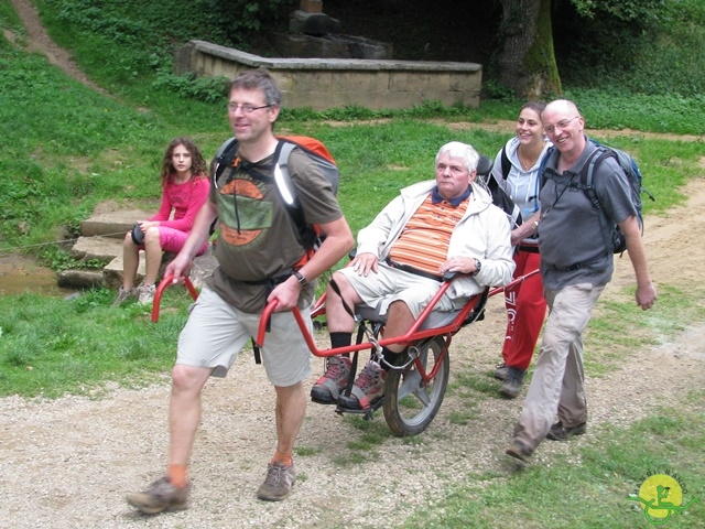 randonnée sportive avec joëlettes, Virton, 2013