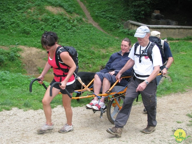 randonnée sportive avec joëlettes, Virton, 2013