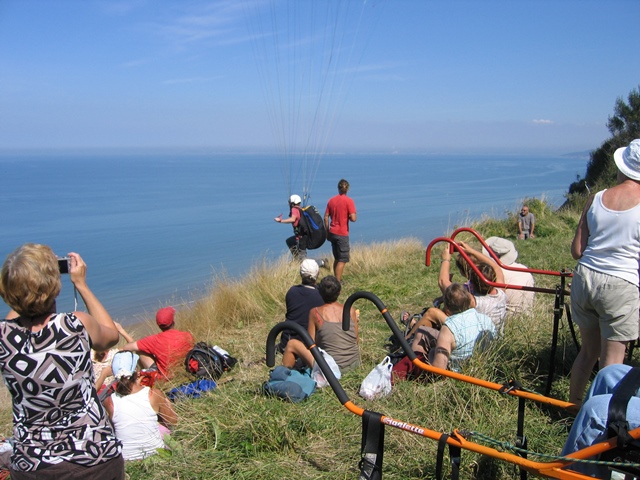 randonnée sportive avec joëlettes, Cabourg, 2013