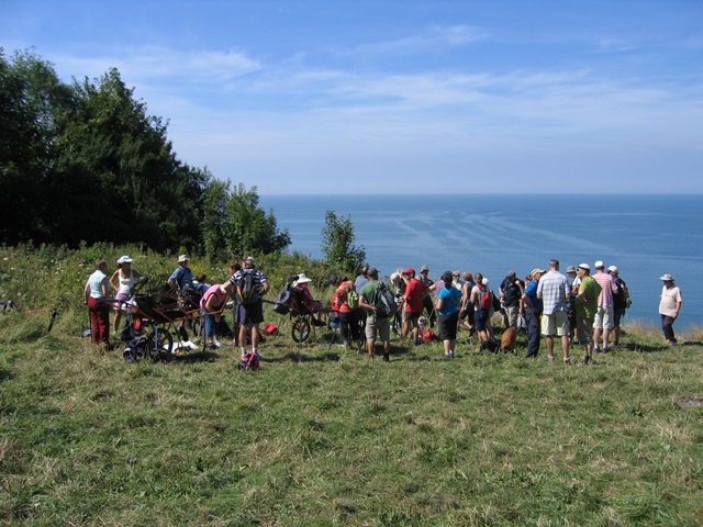 randonnée sportive avec joëlettes, Cabourg, 2013