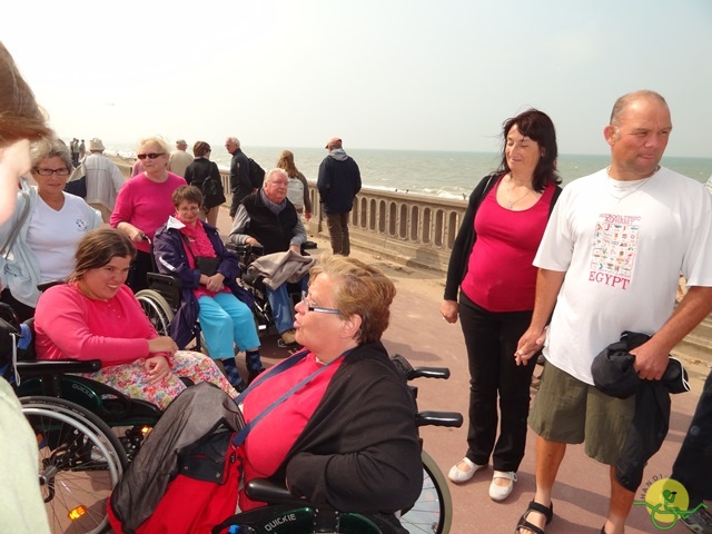 randonnée sportive avec joëlettes, Cabourg, 2013