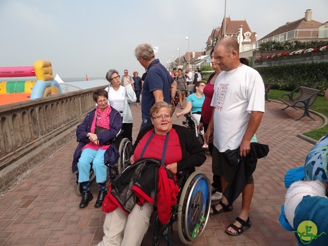 randonnée sportive avec joëlettes, Cabourg, 2013