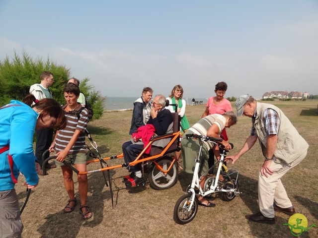 randonnée sportive avec joëlettes, Cabourg, 2013