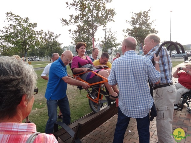 randonnée sportive avec joëlettes, Cabourg, 2013