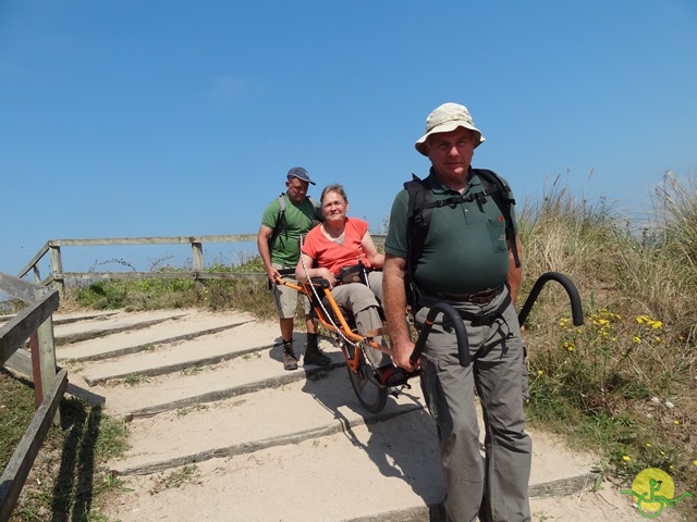 randonnée sportive avec joëlettes, Cabourg, 2013