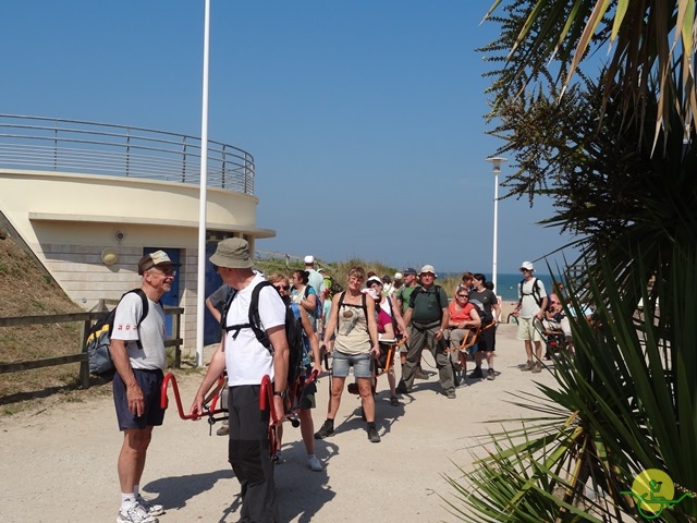 randonnée sportive avec joëlettes, Cabourg, 2013