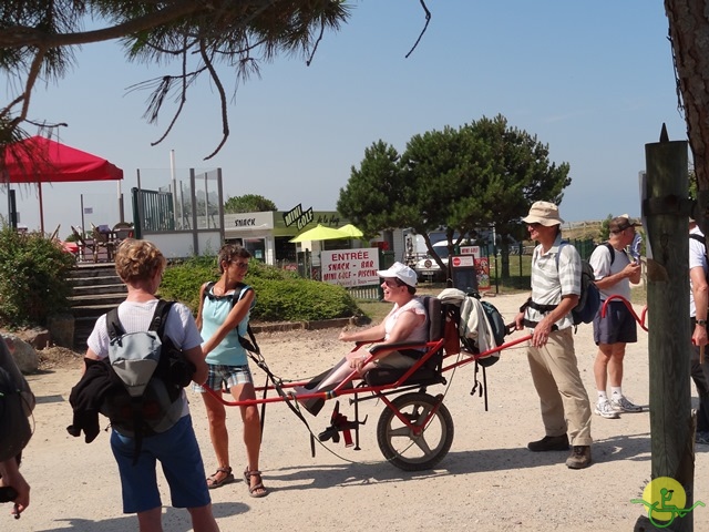 randonnée sportive avec joëlettes, Cabourg, 2013