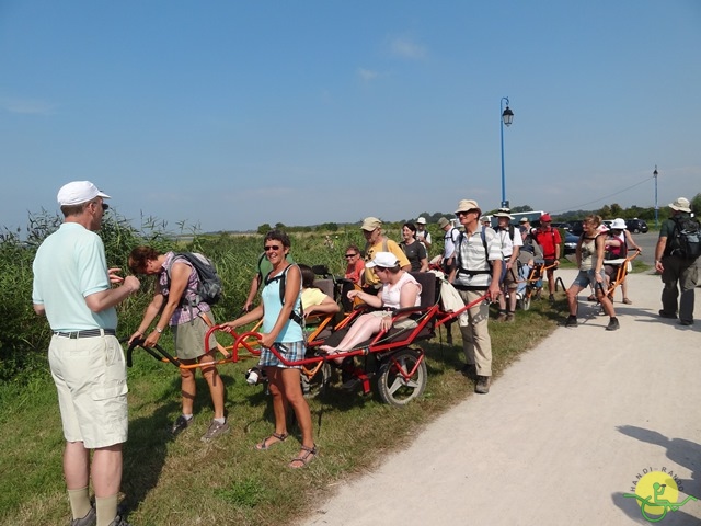 randonnée sportive avec joëlettes, Cabourg, 2013