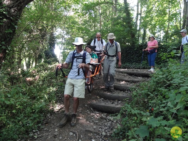 randonnée sportive avec joëlettes, Cabourg, 2013