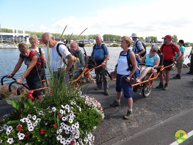 randonnée sportive avec joëlettes, Cabourg, 2013