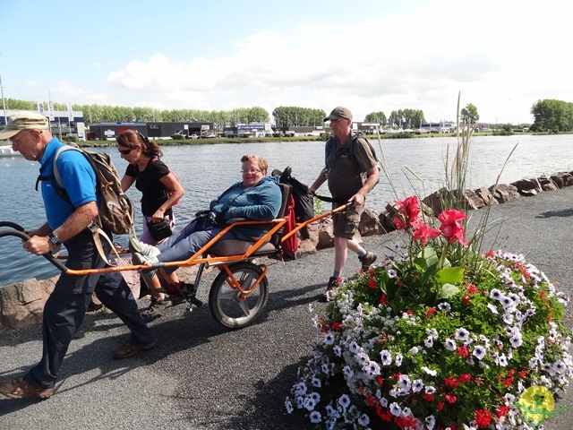 randonnée sportive avec joëlettes, Cabourg, 2013