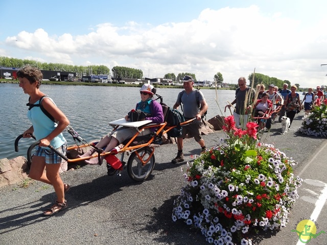 randonnée sportive avec joëlettes, Cabourg, 2013