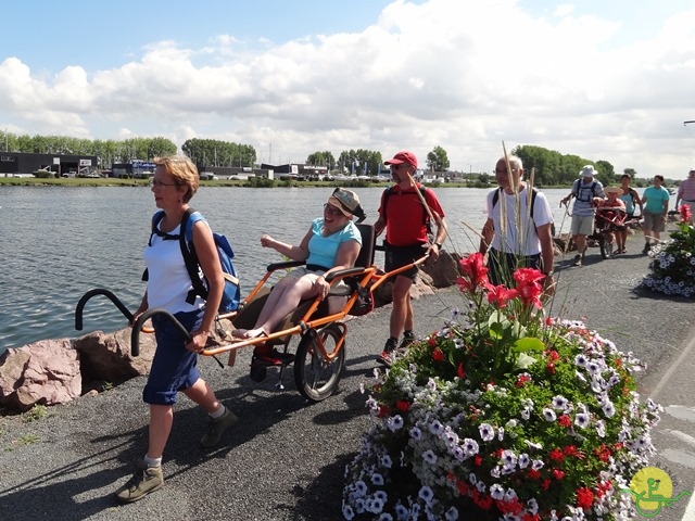 randonnée sportive avec joëlettes, Cabourg, 2013