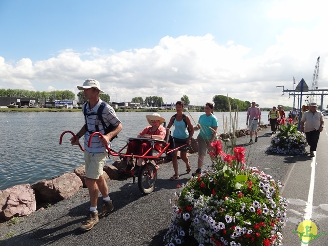 randonnée sportive avec joëlettes, Cabourg, 2013