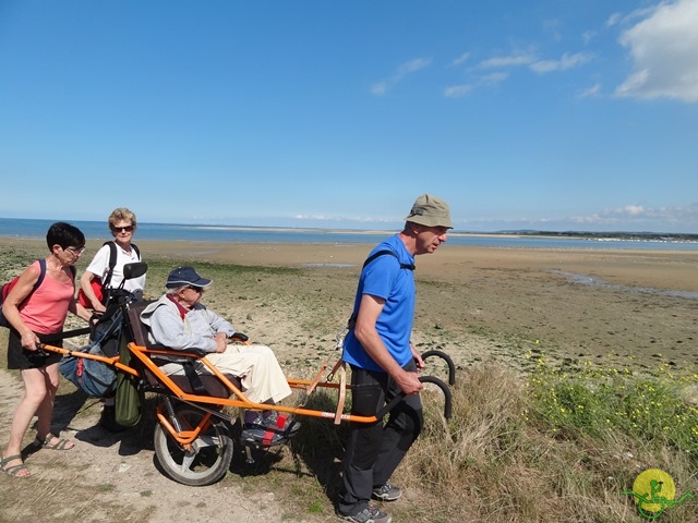 randonnée sportive avec joëlettes, Cabourg, 2013