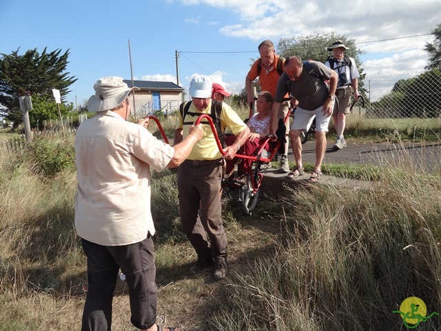 randonnée sportive avec joëlettes, Cabourg, 2013