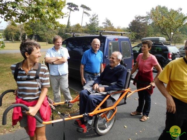 randonnée avec joëlettes,Cabourg, 2013