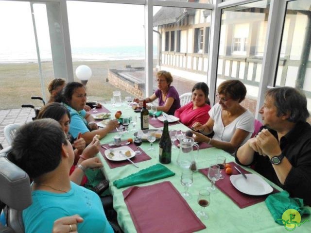 randonnée avec joëlettes,Cabourg, 2013