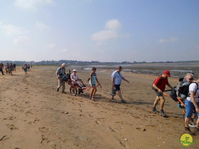 randonnée avec joëlettes,Cabourg, 2013