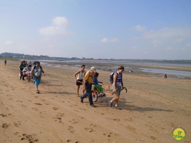 randonnée avec joëlettes,Cabourg, 2013