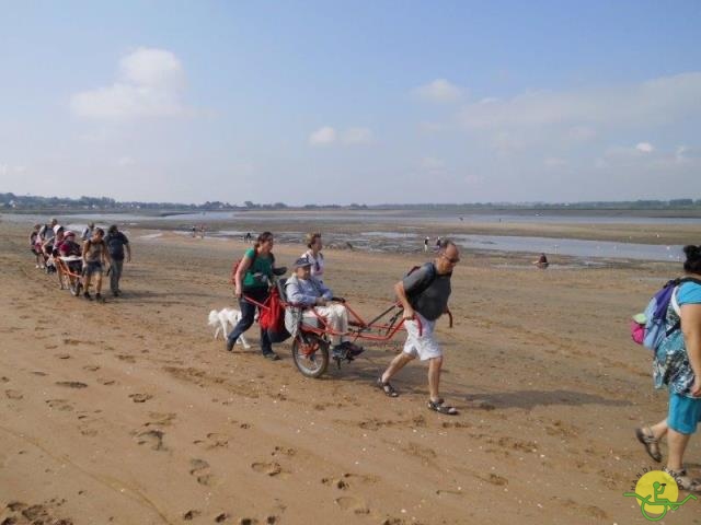 randonnée avec joëlettes,Cabourg, 2013