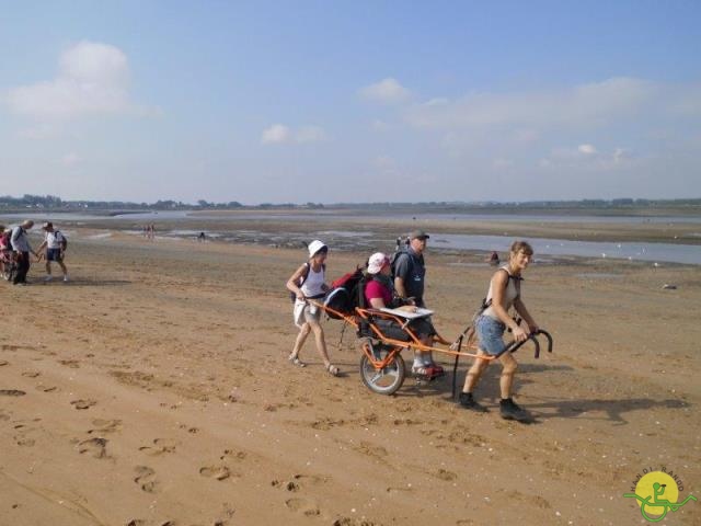 randonnée avec joëlettes,Cabourg, 2013